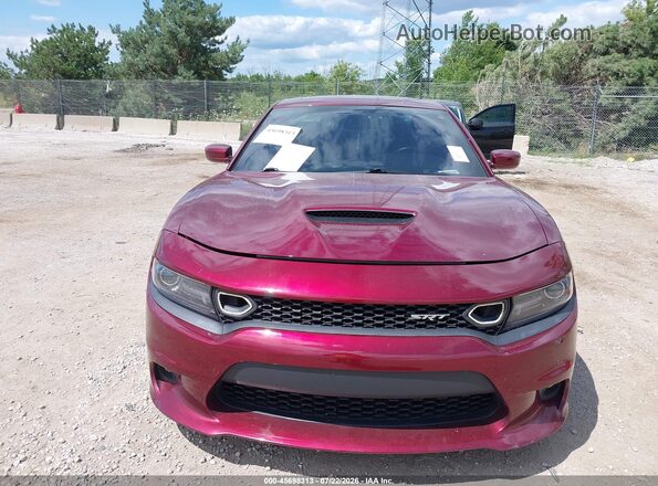 2C3CDXGJ1KH647082 2019 DODGE CHARGER Maroon Вид панелі приладів