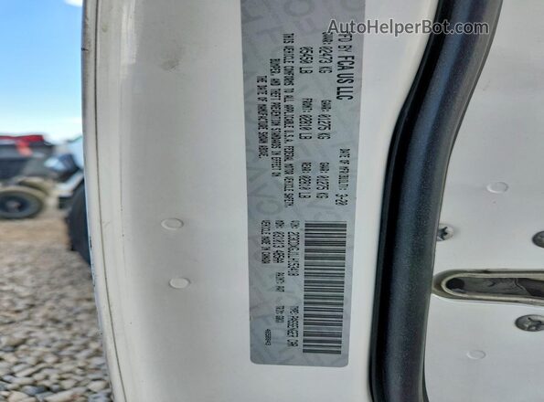 2C3CDXGJ1LH153418 2020 DODGE CHARGER White VIN կոդի պիտակի տեսք