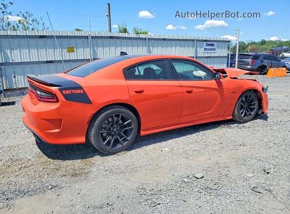 2C3CDXGJ1LH228084 2020 DODGE CHARGER Orange Trasero derecho