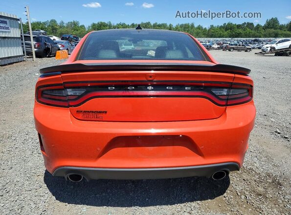 2C3CDXGJ1LH228084 2020 DODGE CHARGER Orange Vista trasera