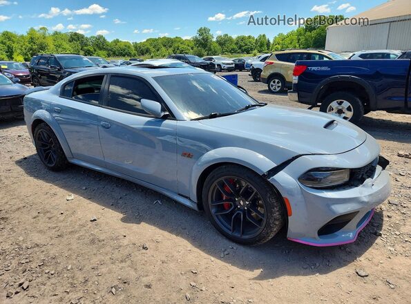2C3CDXGJ1MH663530 2021 DODGE CHARGER Gray Передня права чверть