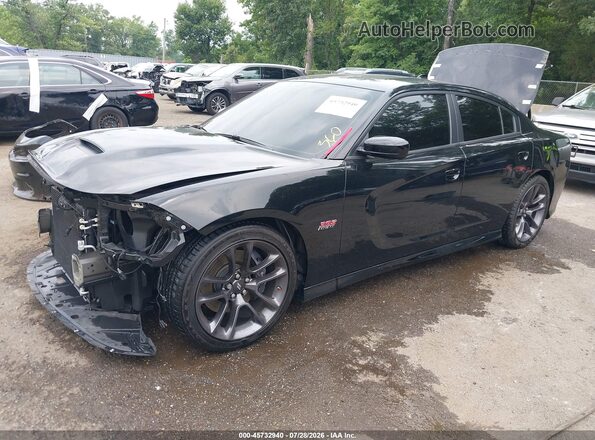 2C3CDXGJ1PH588882 2023 DODGE CHARGER Black წინა მარცხენა ხედი სამი მეოთხედიდან