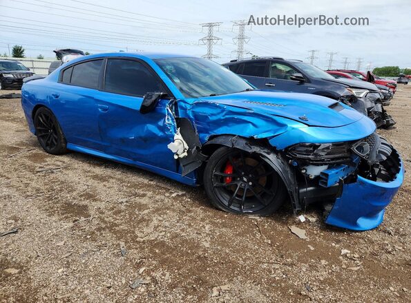 2C3CDXGJ1PH594519 2023 DODGE CHARGER Blue Передня права чверть