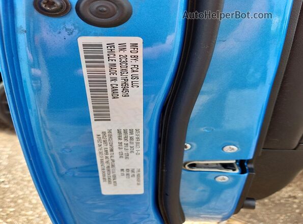 2C3CDXGJ1PH594519 2023 DODGE CHARGER Blue Вид підкапотного простору