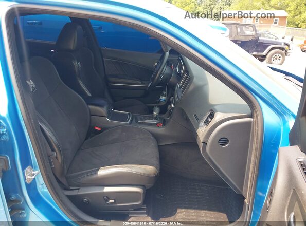2C3CDXGJ2GH163946 2016 DODGE CHARGER Blue წინა სალონის ხედი