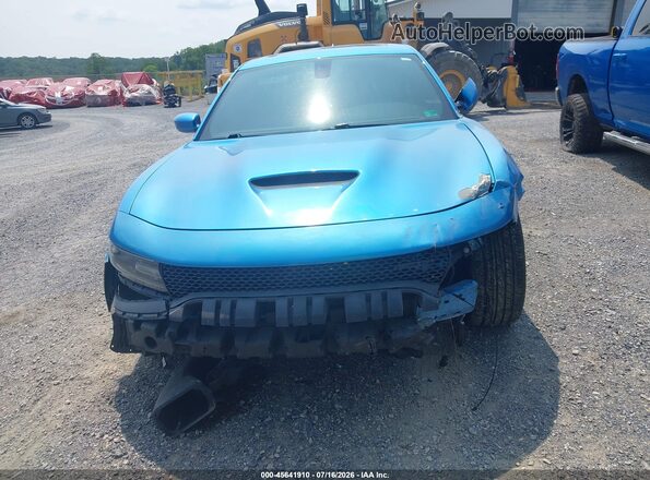 2C3CDXGJ2GH163946 2016 DODGE CHARGER Blue უკანა სალონის ხედი
