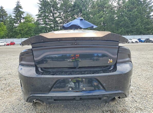 2C3CDXGJ2JH210769 2018 DODGE CHARGER Black Widok z tyłu