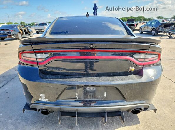 2C3CDXGJ2JH248051 2018 DODGE CHARGER Black უკანა ხედი