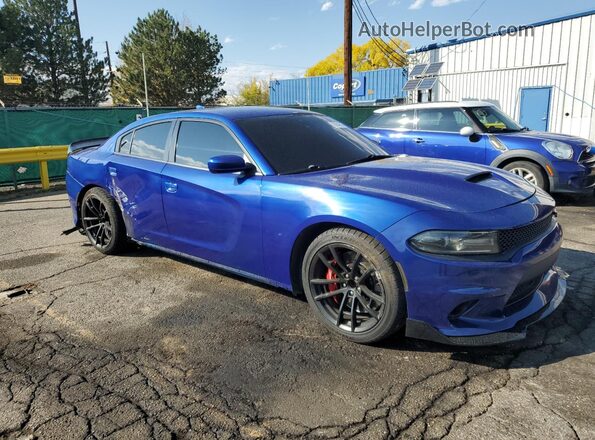 2C3CDXGJ2JH263410 2018 DODGE CHARGER Blue Front right