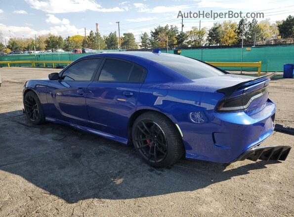 2C3CDXGJ2JH263410 2018 DODGE CHARGER Blue Rear left