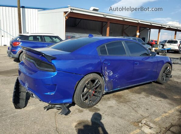 2C3CDXGJ2JH263410 2018 DODGE CHARGER Blue Rear right