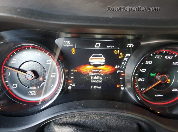 2C3CDXGJ2JH263410 2018 DODGE CHARGER Blue Instrument cluster view