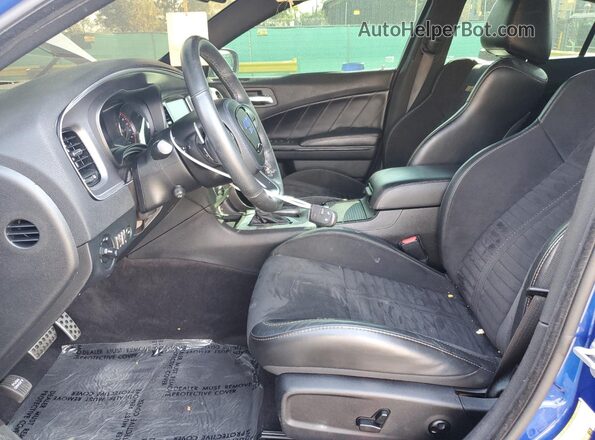2C3CDXGJ2JH263410 2018 DODGE CHARGER Blue Front interior view