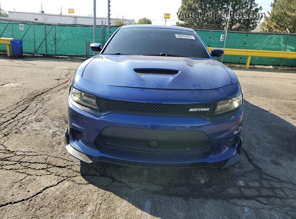 2C3CDXGJ2JH263410 2018 DODGE CHARGER Blue Front view