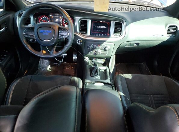 2C3CDXGJ2JH263410 2018 DODGE CHARGER Blue Dashboard view