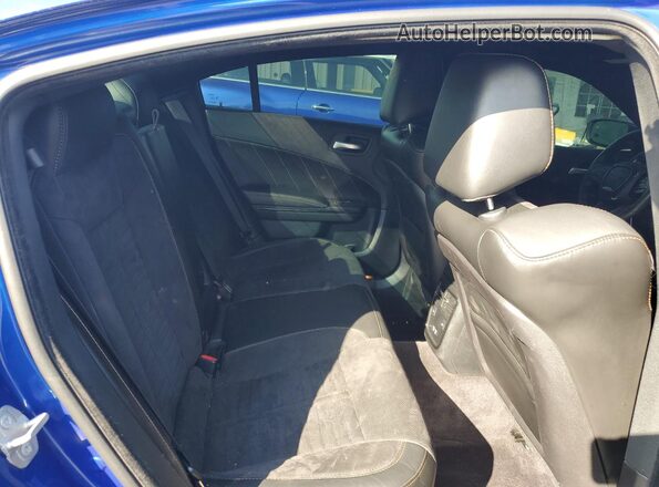 2C3CDXGJ2JH263410 2018 DODGE CHARGER Blue Rear seats view