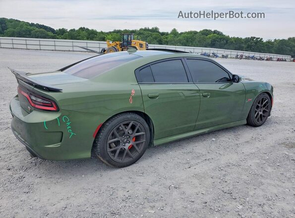 2C3CDXGJ2KH520065 2019 DODGE CHARGER Green Հետևի աջ
