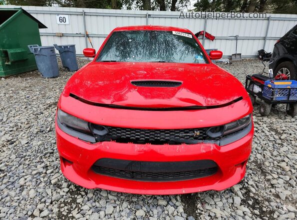 2C3CDXGJ2KH666837 2019 DODGE CHARGER Red Front view