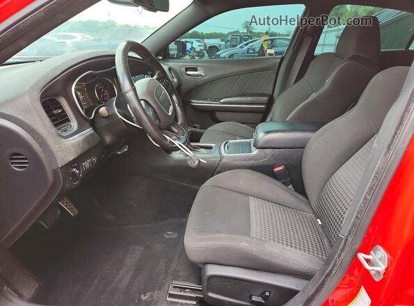 2C3CDXGJ2KH666837 2019 DODGE CHARGER Red Front interior view