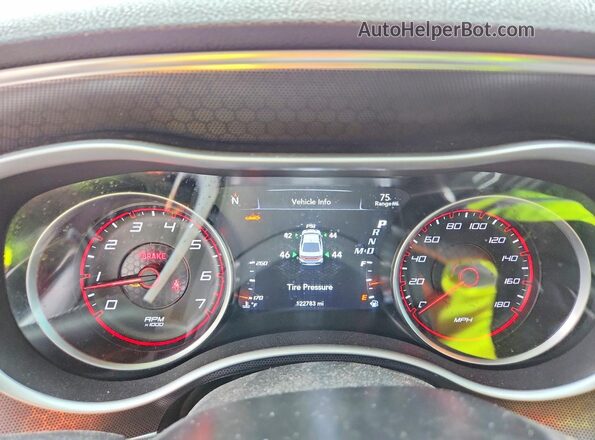2C3CDXGJ2KH666837 2019 DODGE CHARGER Red Instrument cluster view