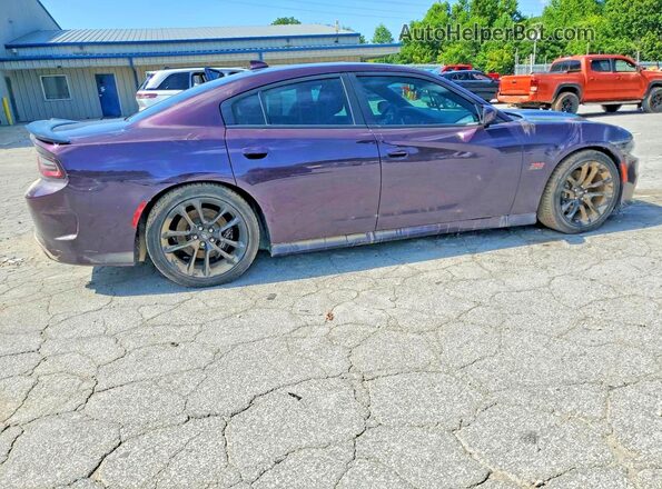 2C3CDXGJ2LH241524 2020 DODGE CHARGER Purple Trasero derecho