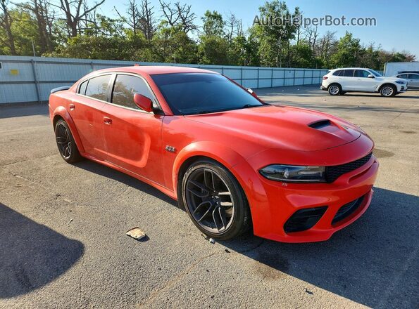 2C3CDXGJ2MH556468 2021 DODGE CHARGER Оранжевый Передняя правая четверть