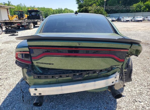 2C3CDXGJ2MH678862 2021 DODGE CHARGER Green უკანა ხედი