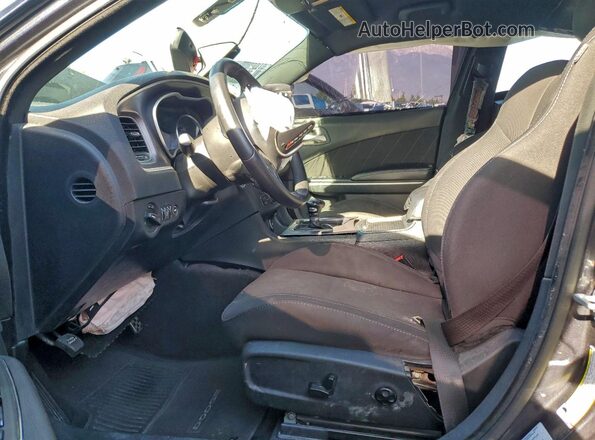 2C3CDXGJ3HH595902 2017 DODGE CHARGER Серый Вид салона спереди