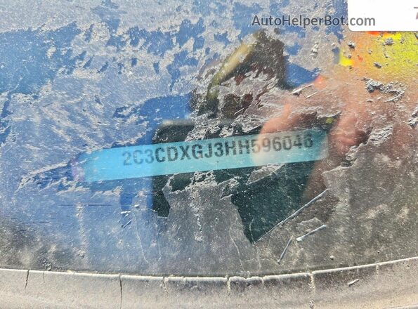 2C3CDXGJ3HH596046 2017 DODGE CHARGER Black Engine compartment view