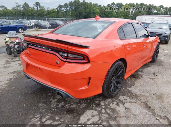 2C3CDXGJ3KH692332 2019 DODGE CHARGER Оранжевый Задняя правая четверть