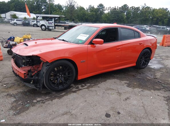2C3CDXGJ3KH692332 2019 DODGE CHARGER Оранжевый Передняя левая четверть
