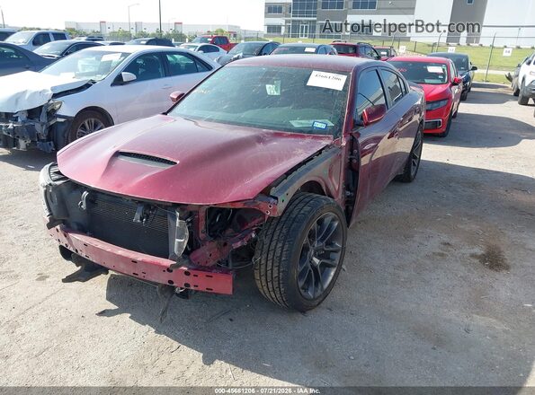 2C3CDXGJ3LH157602 2020 DODGE CHARGER Maroon Front left
