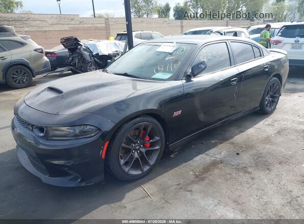 2C3CDXGJ3LH171418 2020 DODGE CHARGER Black Вид спереду