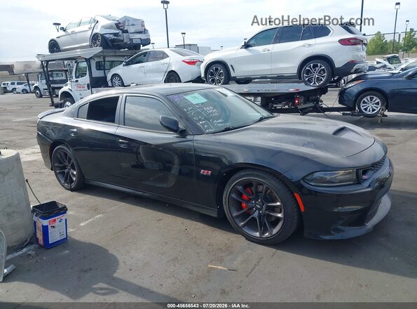2C3CDXGJ3LH171418 2020 DODGE CHARGER Black Вид щитка приладів