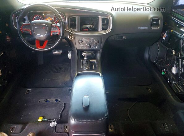 2C3CDXGJ4GH143326 2016 DODGE CHARGER Black წინა პანელის ხედი