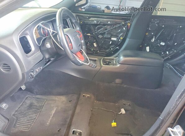 2C3CDXGJ4GH143326 2016 DODGE CHARGER Black წინა სალონის ხედი