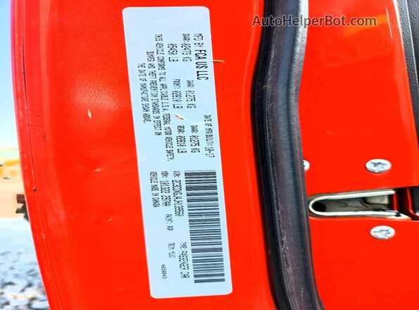 2C3CDXGJ4JH139560 2018 DODGE CHARGER Orange ძრავის განყოფილების ხედი