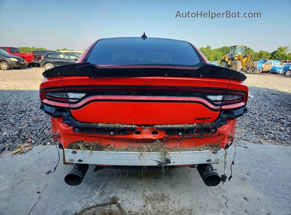 2C3CDXGJ4JH139560 2018 DODGE CHARGER Orange უკანა ხედი