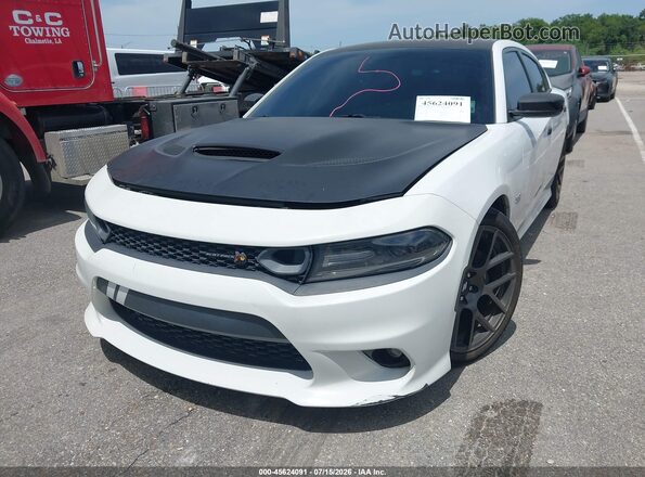 2C3CDXGJ4KH718193 2019 DODGE CHARGER White Вид спереду