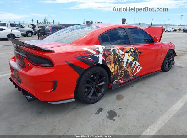 2C3CDXGJ4LH240908 2020 DODGE CHARGER Orange Задня права чверть