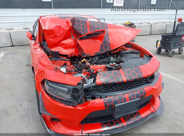 2C3CDXGJ4LH240908 2020 DODGE CHARGER Orange Вид спереду