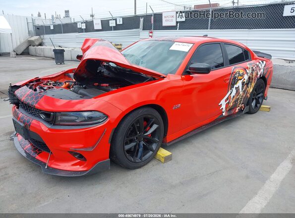2C3CDXGJ4LH240908 2020 DODGE CHARGER Orange Передня ліва чверть