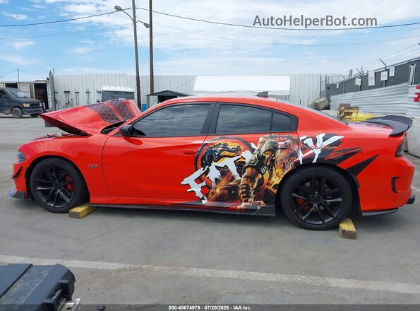 2C3CDXGJ4LH240908 2020 DODGE CHARGER Orange Панорамний вид салону 360°