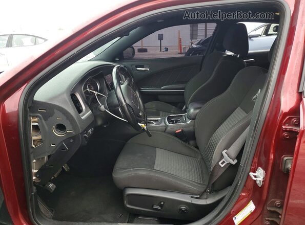 2C3CDXGJ4MH511225 2021 DODGE CHARGER Burgundy წინა სალონის ხედი