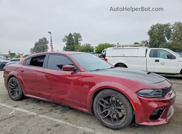 2C3CDXGJ4MH511225 2021 DODGE CHARGER Burgundy წინა მარჯვენა