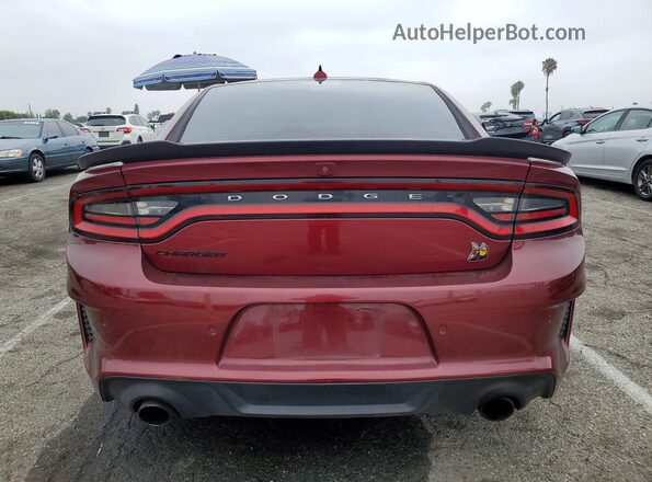 2C3CDXGJ4MH511225 2021 DODGE CHARGER Burgundy უკანა ხედი