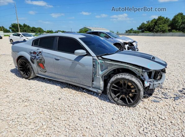 2C3CDXGJ4NH117208 2022 DODGE CHARGER Gray Delantero derecho