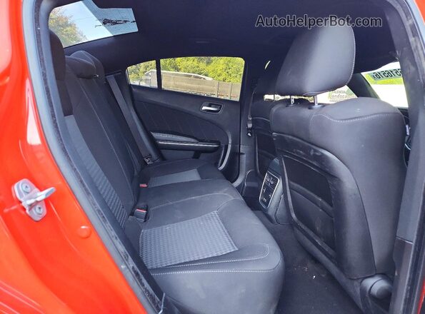 2C3CDXGJ4NH154890 2022 DODGE CHARGER Orange Rear seats view