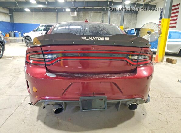 2C3CDXGJ5HH559452 2017 DODGE CHARGER Red Widok z tyłu