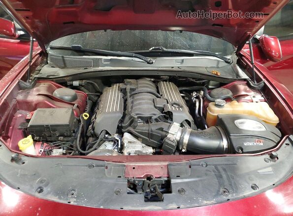 2C3CDXGJ5HH559452 2017 DODGE CHARGER Red Widok wnętrza z tyłu